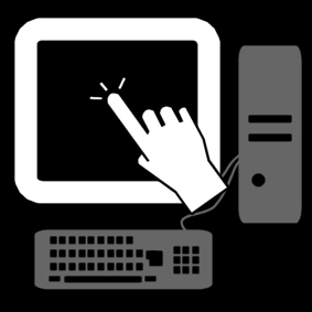 touchscreen / computer: touchscreen